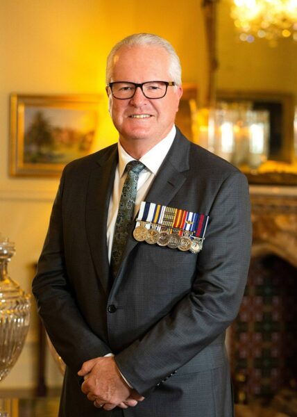 His Excellency the Honourable Christopher John Dawson AC APM. Image Credit: Government House WA