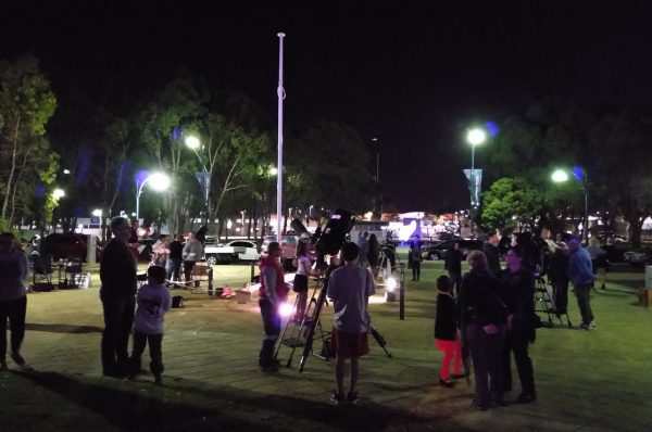 Our telescopes at the 2019 Joondalup Festival. Image Credit: Matt Woods