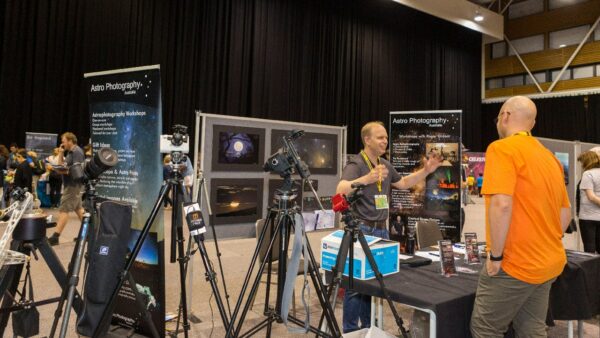 Roger Groom at his Astrophotography Australia stall at astrofest. Image Credit: ICRAR