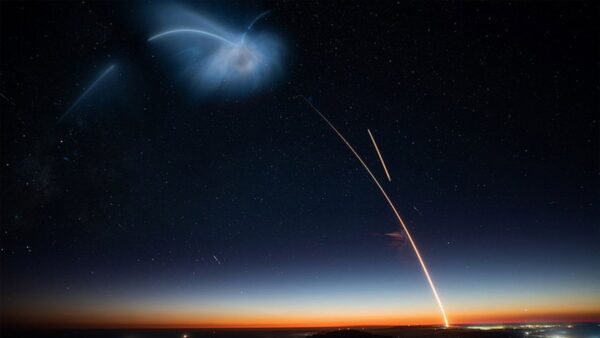 Binar-1's launch. Image Credit: SpaceX