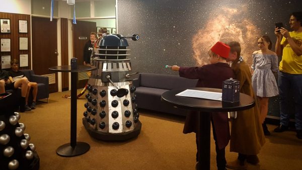 Doctor Who taking on a Dalek. Image Credit: Julie Matthews