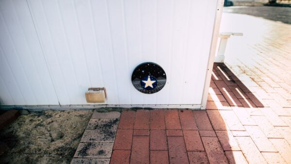 Fairy door for the Visitor's Observing Facility. Image Credit: Matt Woods
