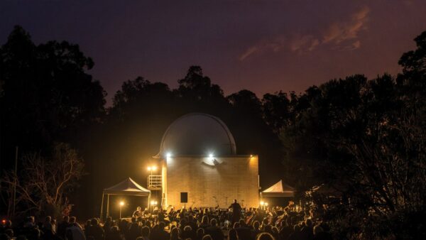 2024 Hills Symphony Orchestra performance at twilight. Image Credit: Roger Groom