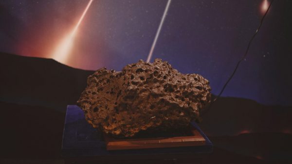 A piece of the Mundrabilla Meteorite. Image Credit: Zal Kanga Parabia