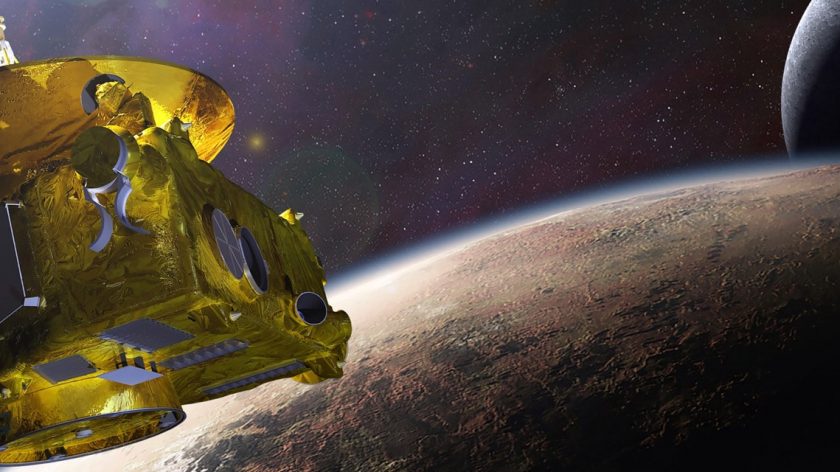New Horizons Pluto flyby banner