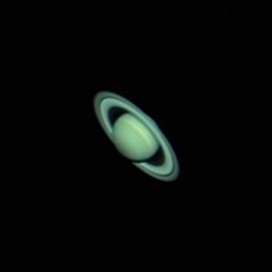 Saturn taken through the C14 Telescope. Image Credit: Geoff Scott
