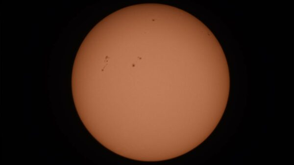 The Sun on the seeing the sun activity. Image Credt: Matt Woods