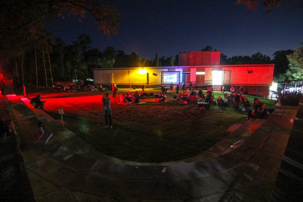The back lawn area during the ABC Stargazing Live record attempt. Image Credit: Geoff Scott