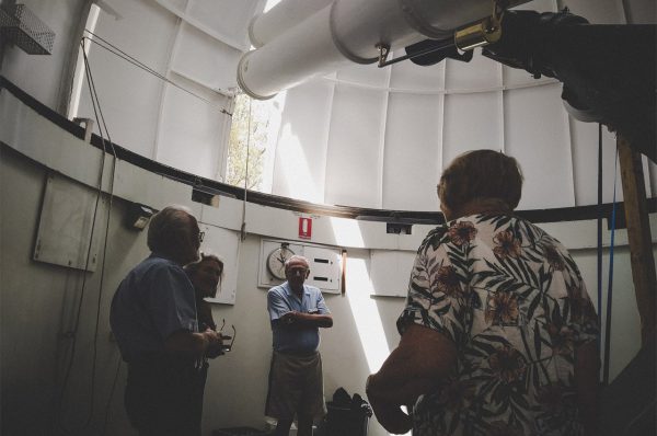 Volunteer Terry talking about the Astrographic Telescope. Image Credit: Matt Woods